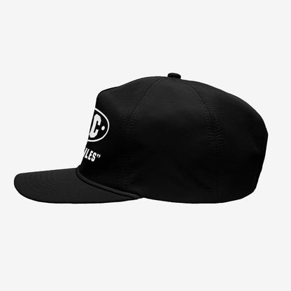More Than Miles 5-Panel Ripstop Cap (Black)