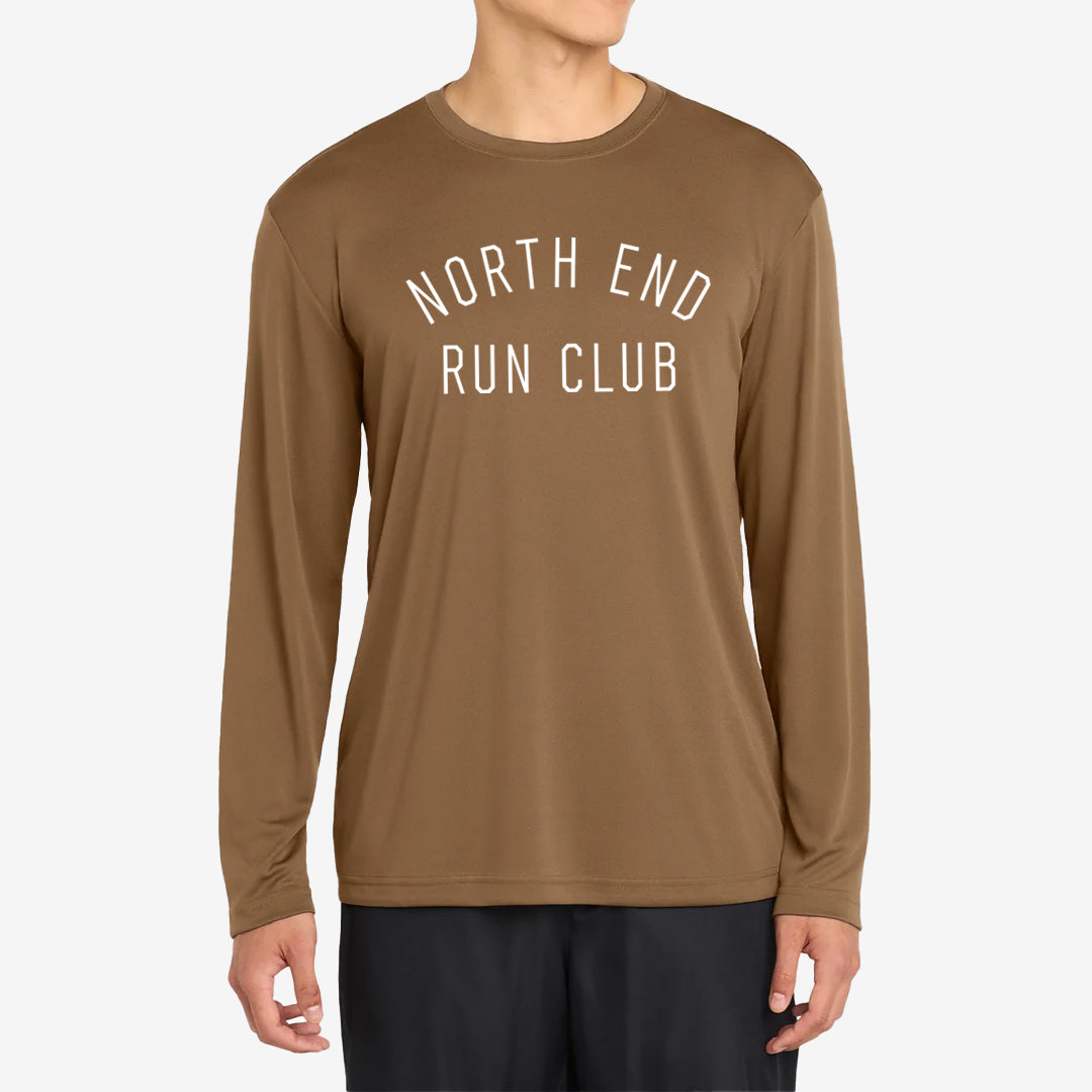 Men's Heritage LS Performance Tee (Brown)