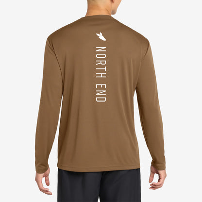 Men's Heritage LS Performance Tee (Brown)