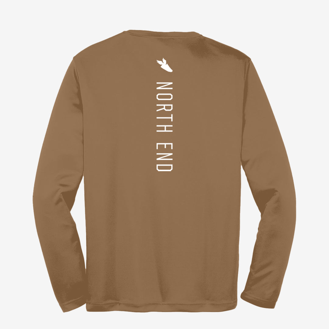 Men's Heritage LS Performance Tee (Brown)