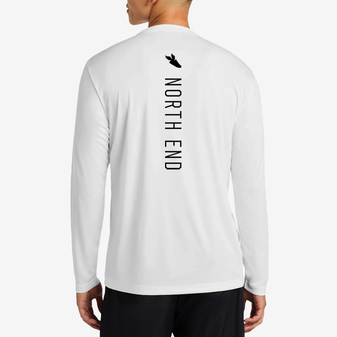 Men's Heritage LS Performance Tee (White)