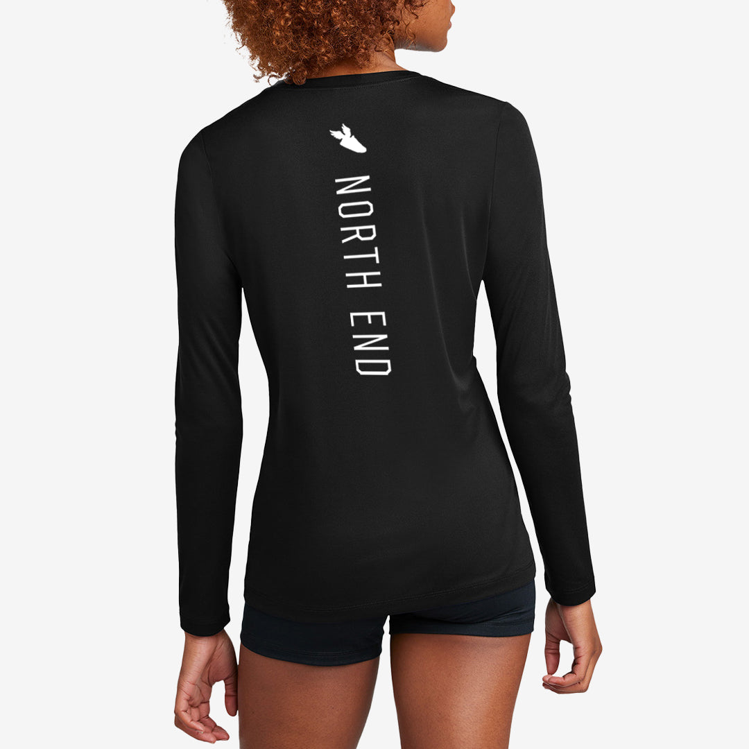 Women's Heritage LS Performance Tee (Black)