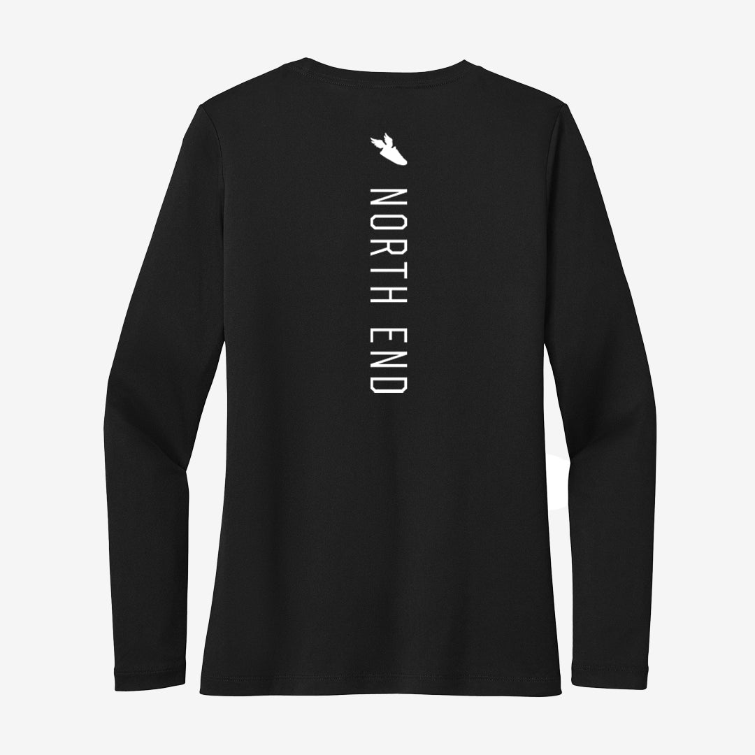 Women's Heritage LS Performance Tee (Black)