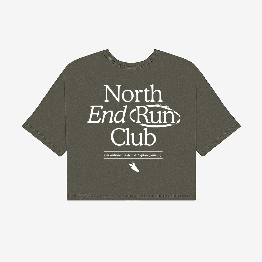 Mission Crop Tee (Hunter Green)