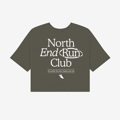 Mission Crop Tee (Hunter Green)