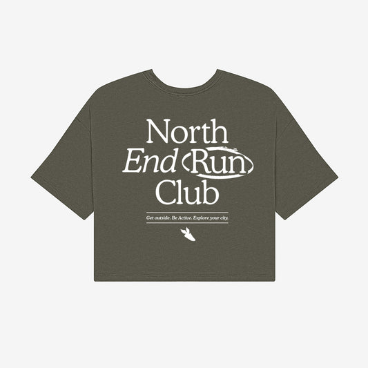 Mission Crop Tee (Hunter Green)