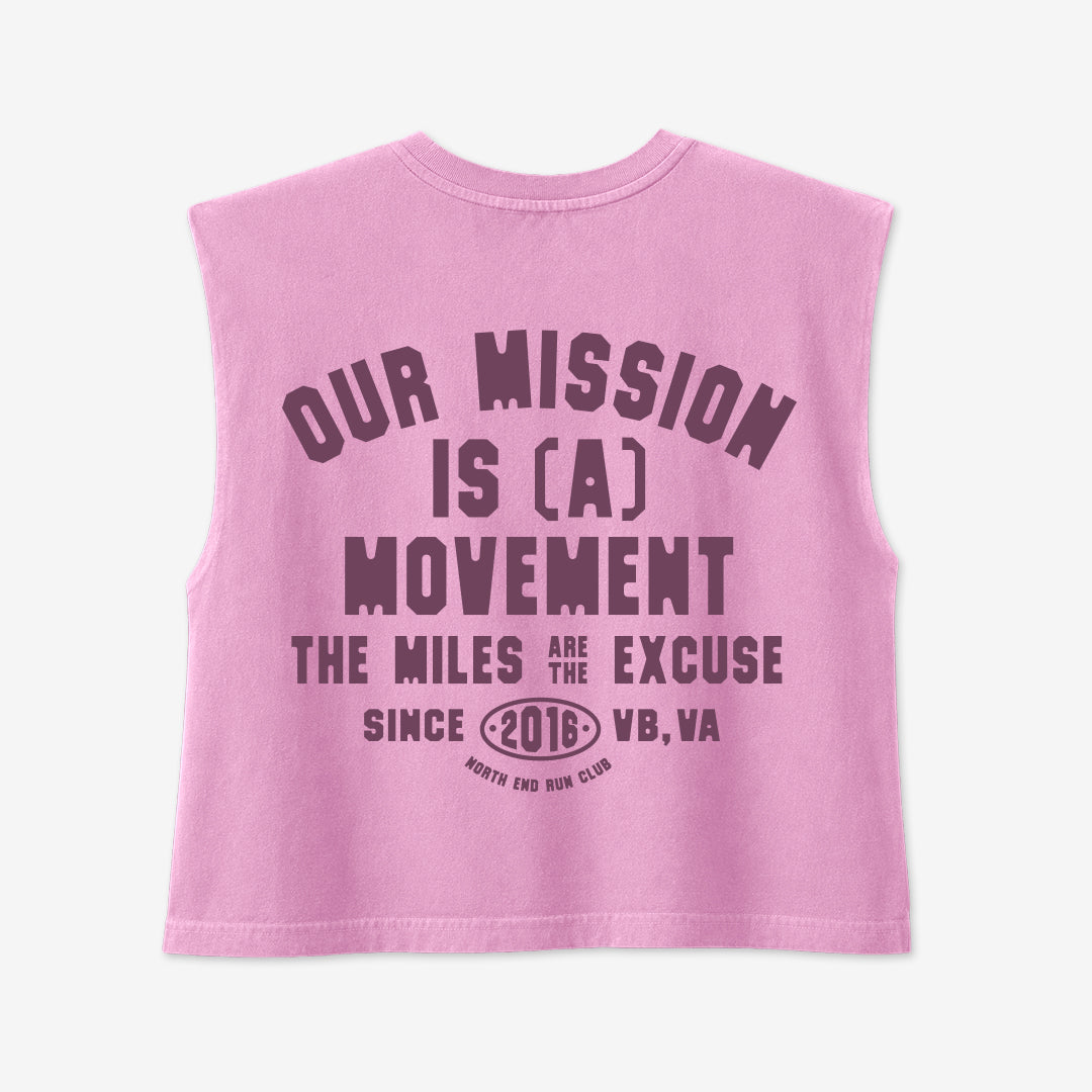 More Than Miles Muscle Tank (Vintage Pink)