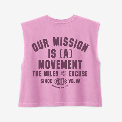 More Than Miles Muscle Tank (Vintage Pink)