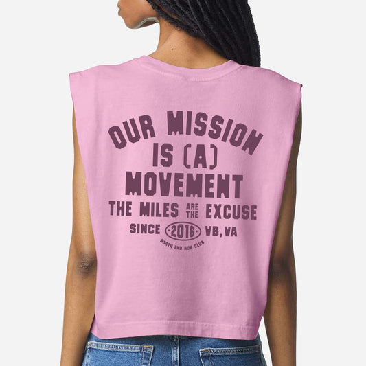 More Than Miles Muscle Tank (Vintage Pink)
